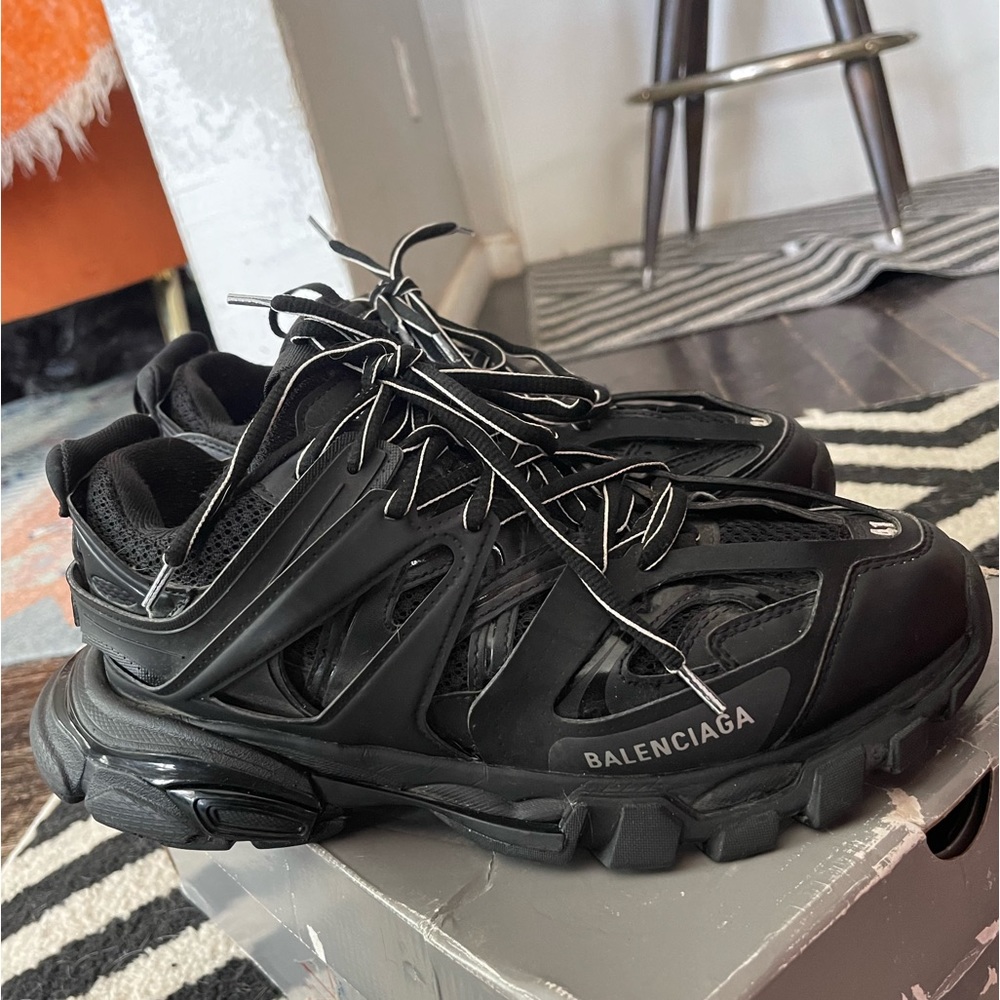 Balenciaga black track trainers size 41 mens shoes women’s shoes sneakers luxury